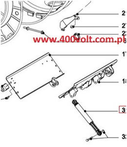 Amortyzator Miele PW 6080 oryginał